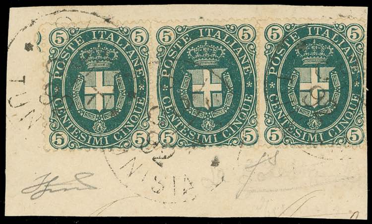 LA GOLETTA 1889 - 5 cent. Stemma, ... 
