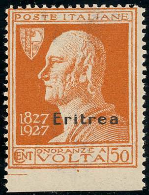 1927 - 50 lire Volta, non ... 