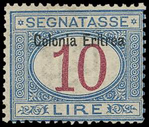 SEGNATASSE 1903 - 10 lire azzurro ... 