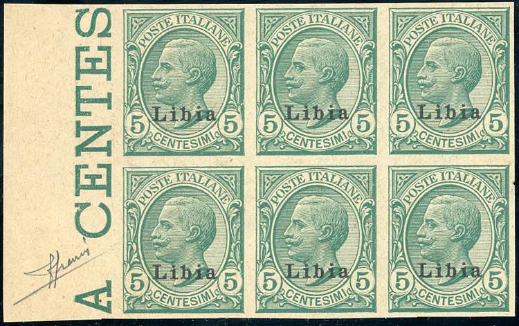 1921 - 5 cent. Leoni soprastampato ... 