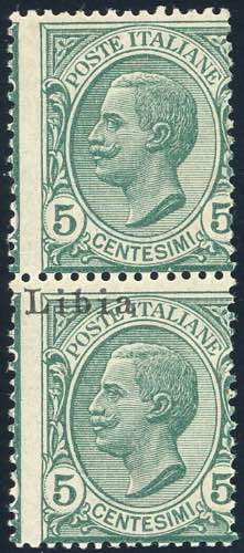 1912 - 5 cent. Leoni, coppia ... 