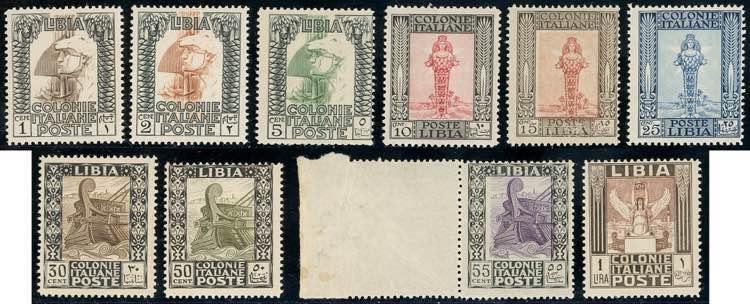 1924/29 - Pittorica (44/53), gomma ... 