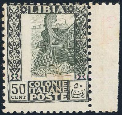 1927 - 50 cent. Pittorica, dent. ... 