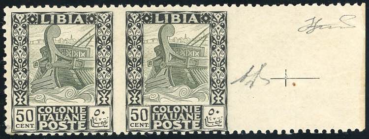 1927 - 50 cent. Pittorica, dent. ... 
