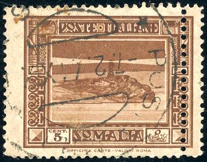 1935 - 5 cent. Pittorica, dent. ... 