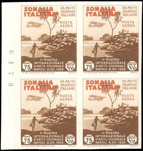 POSTA AEREA 1934 - 75 cent. Arte ... 