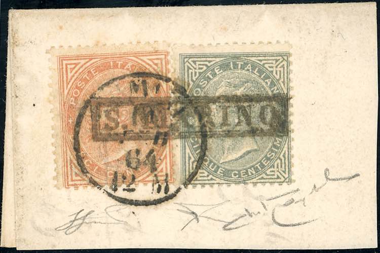 1863 - 5 cent., 10 cent. De la ... 