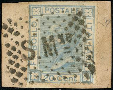 1867 - 20 cent. celeste chiaro, ... 