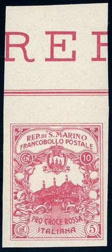 1916 - 10 + 5 cent. Croce Rossa, ... 