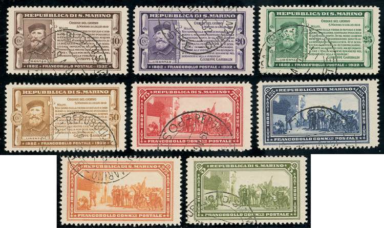 1932 - Garibaldi (168/175), usati, ... 