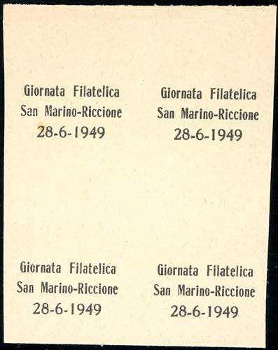 1949 . Giornata Filatelica (356), ... 