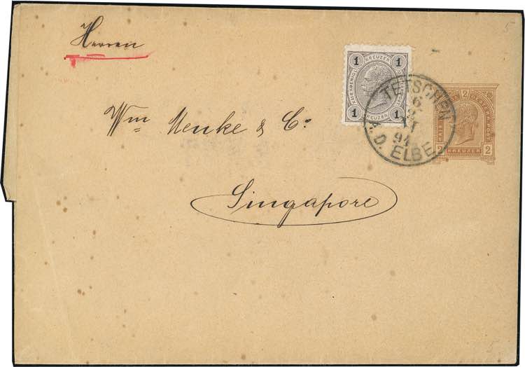 AUSTRIA 1891 - 2 kr. Fascetta, ... 