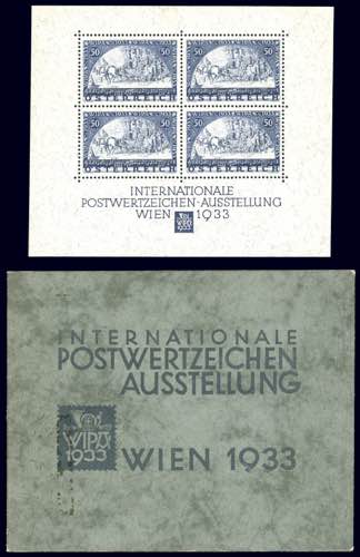 AUSTRIA FOGLIETTI 1933 - 50 + 50 ... 