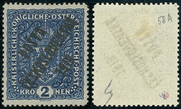 CECOSLOVACCHIA 1919 - 2 k. azzurro ... 