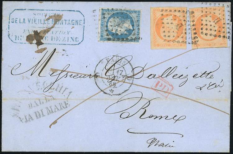 FRANCIA 1858 - 20 cent., 40 cent., ... 