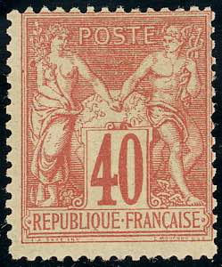 FRANCIA 1876 - 40 cent. Sage, I ... 