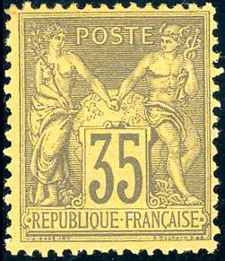 FRANCIA 1877 - 35 cent. violetto ... 