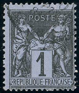 FRANCIA 1877/1880 - 1 cent. SAGE, ... 