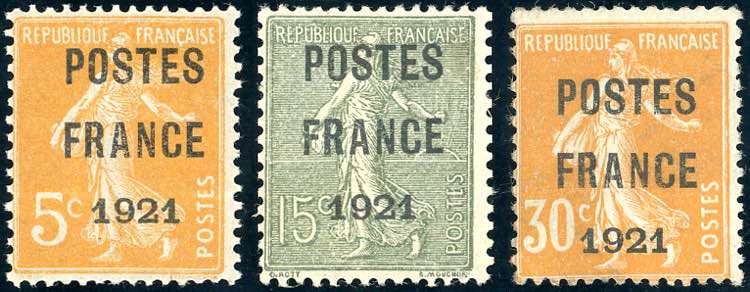FRANCIA PREANNULLATI 1921 - 5, 15 ... 