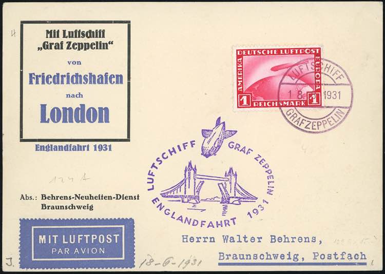 GERMANIA REICH POSTA AEREA ... 