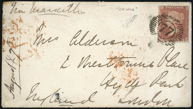 GRAN BRETAGNA 1855 - 1 p. Regina ... 