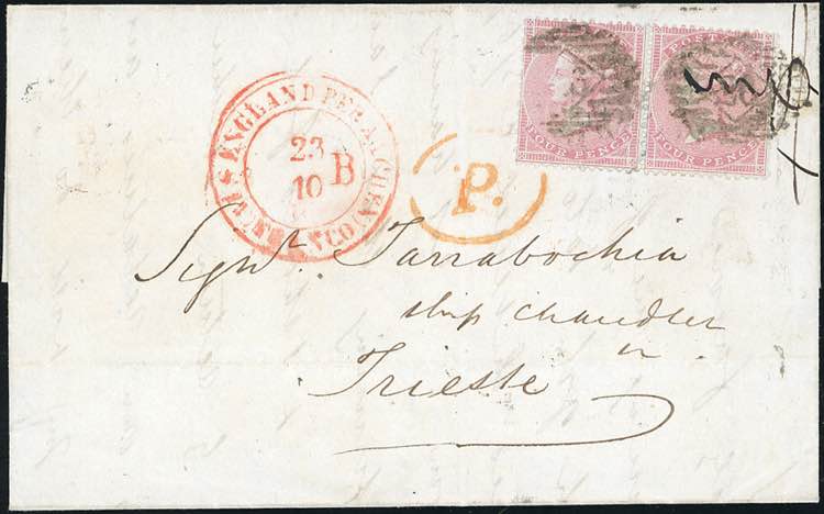 GRAN BRETAGNA 1855 - 4 p. Regina ... 