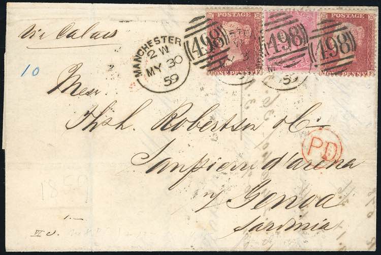 GRAN BRETAGNA 1859 - 1 p., due ... 