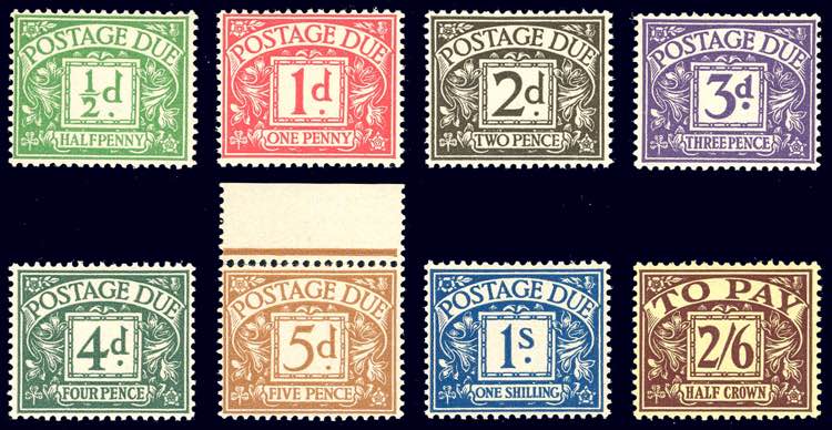 GRAN BRETAGNA SEGNATASSE 1936/37 - ... 