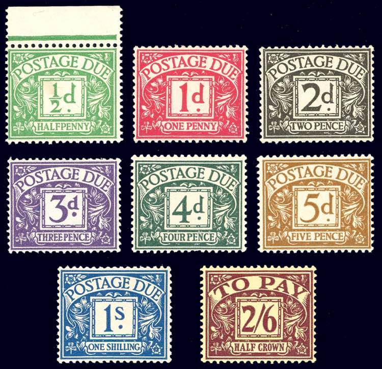 GRAN BRETAGNA SEGNATASSE 1937/38 - ... 