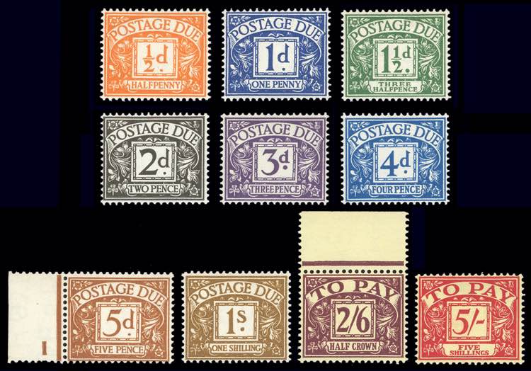 GRAN BRETAGNA SEGNATASSE 1955/57 - ... 