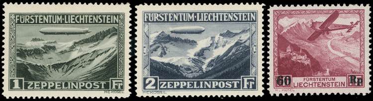 LIECHTENSTEIN POSTA AEREA 1931/35 ... 
