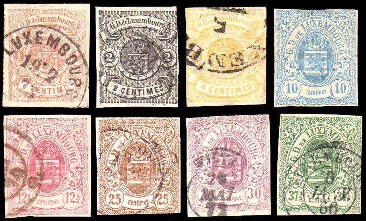 LUSSEMBURGO 1859/1863 - Stemma, ... 