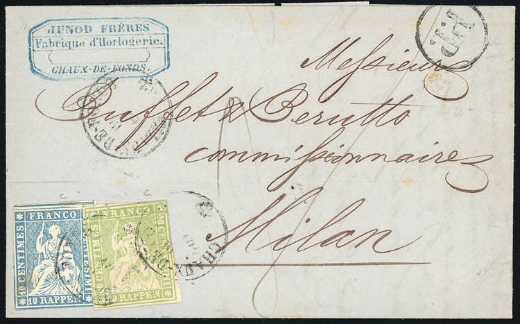 SVIZZERA 1857 - 10 r., 40 r. ... 