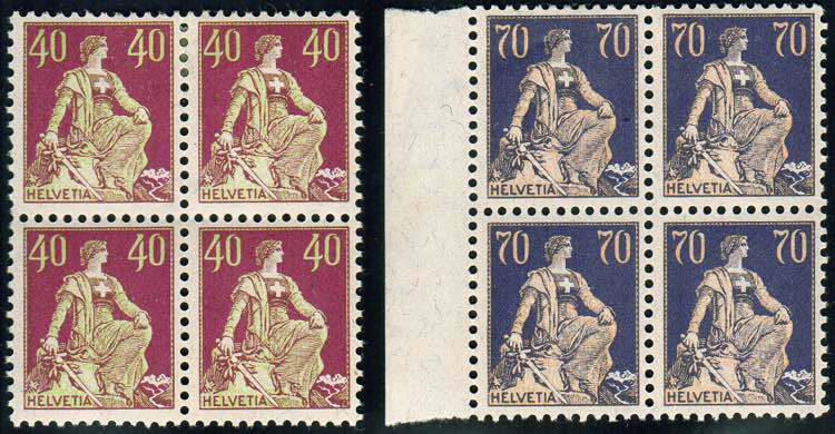 SVIZZERA 1924/25 - 40 cent., 70 ... 