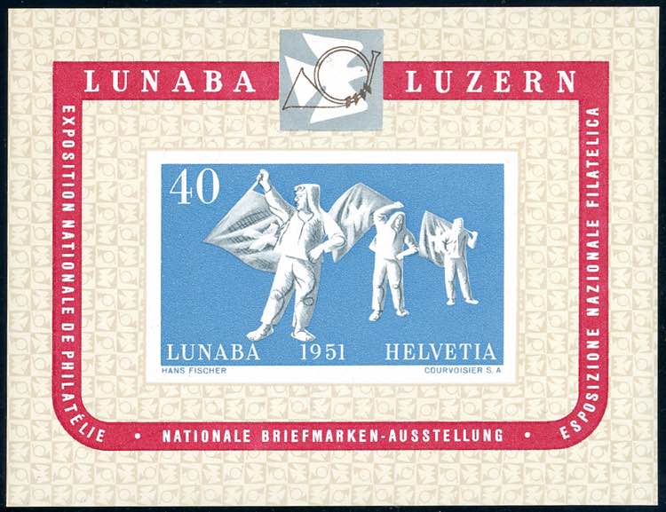 SVIZZERA FOGLIETTI 1951 - LUNABA, ... 