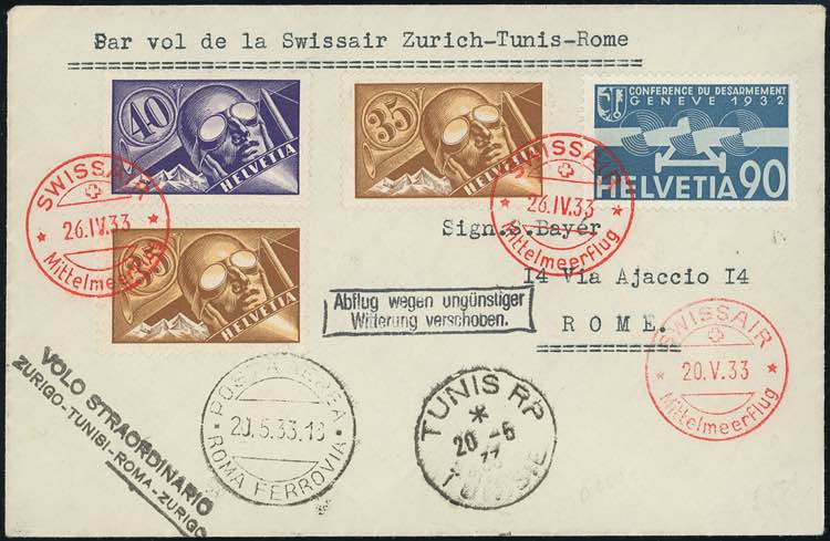 SVIZZERA POSTA AEREA 1933 - ... 