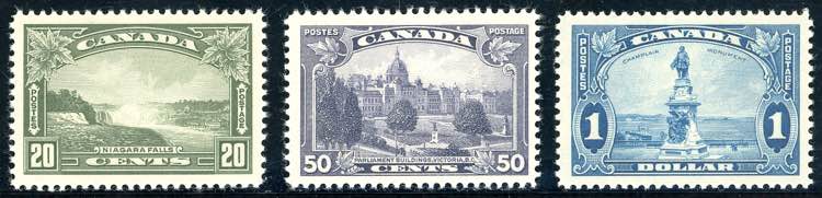 CANADA 1935 - Vedute, tre alti ... 
