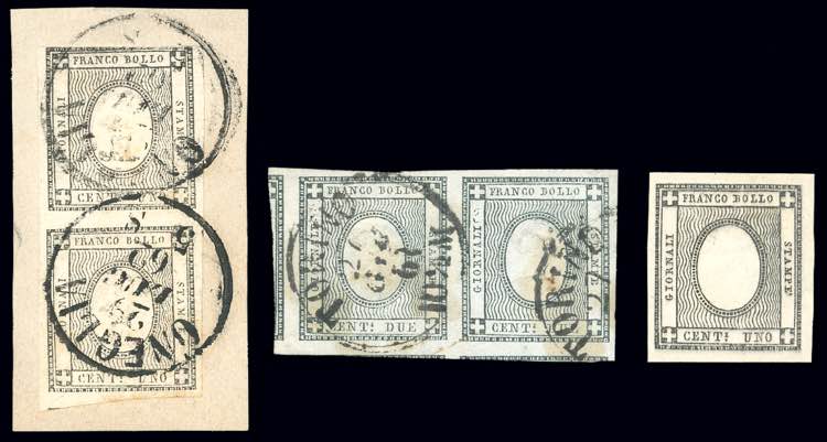 SARDEGNA 1861 - 1 cent. e 2 cent. ... 