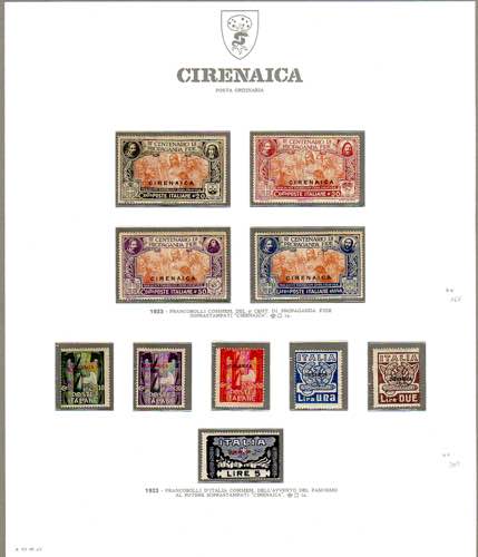 COLONIE ITALIANE CIRENAICA ... 