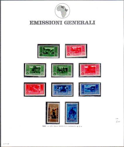 COLONIE ITALIANE EMISSIONI ... 