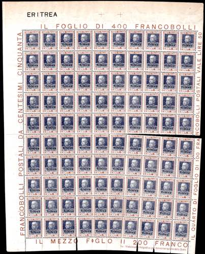 COLONIE ITALIANE ERITREA 1928 - 50 ... 