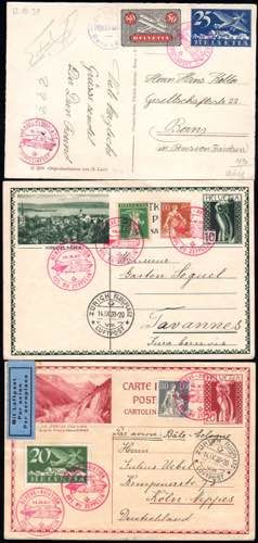 SVIZZERA POSTA AEREA ZEPPELIN 1930 ... 