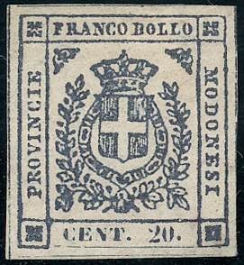 1859 - 20 cent. ardesia violaceo ... 