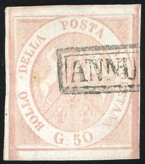 1859 - 50 grana rosa brunastro ... 