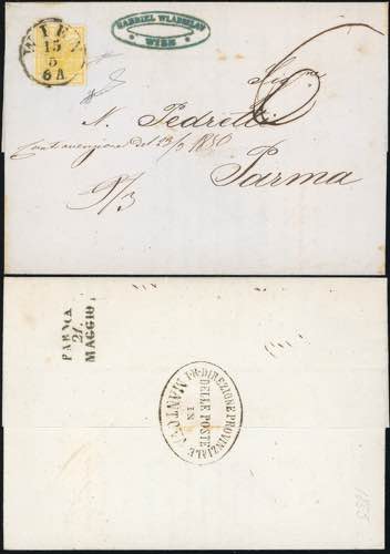 INCOMING MAIL AUSTRIA 1855 - 1 kr. ... 
