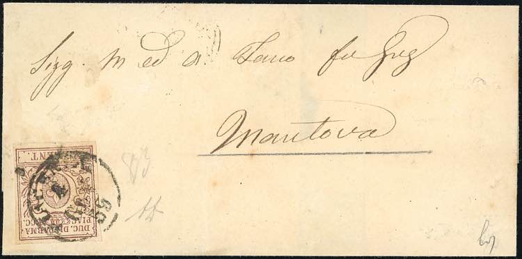 1859 - 25 cent. bruno lilla (10), ... 