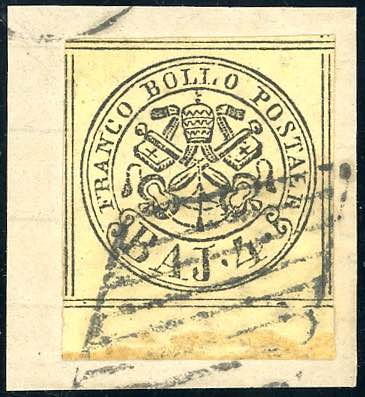 1858 - 4 baj giallo chiaro (5Ab), ... 