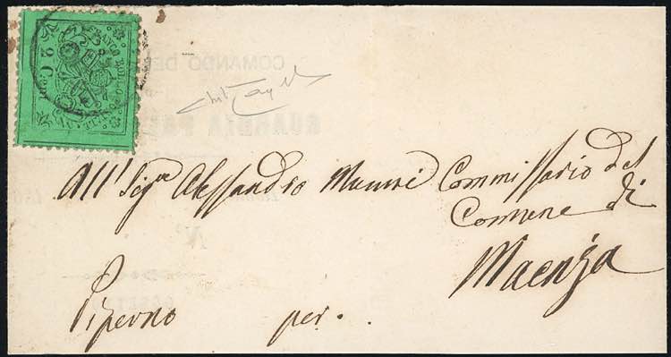 1869 - 2 cent. verde chiaro, senza ... 