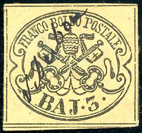 VITERBO, a penna - 3 baj giallo ... 