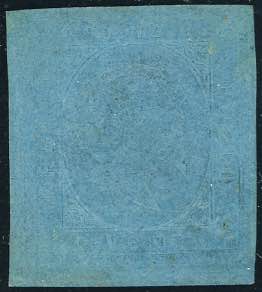1853 - 20 cent. azzurro (5), gomma ... 